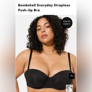 Brand new Torrid black strapless bra